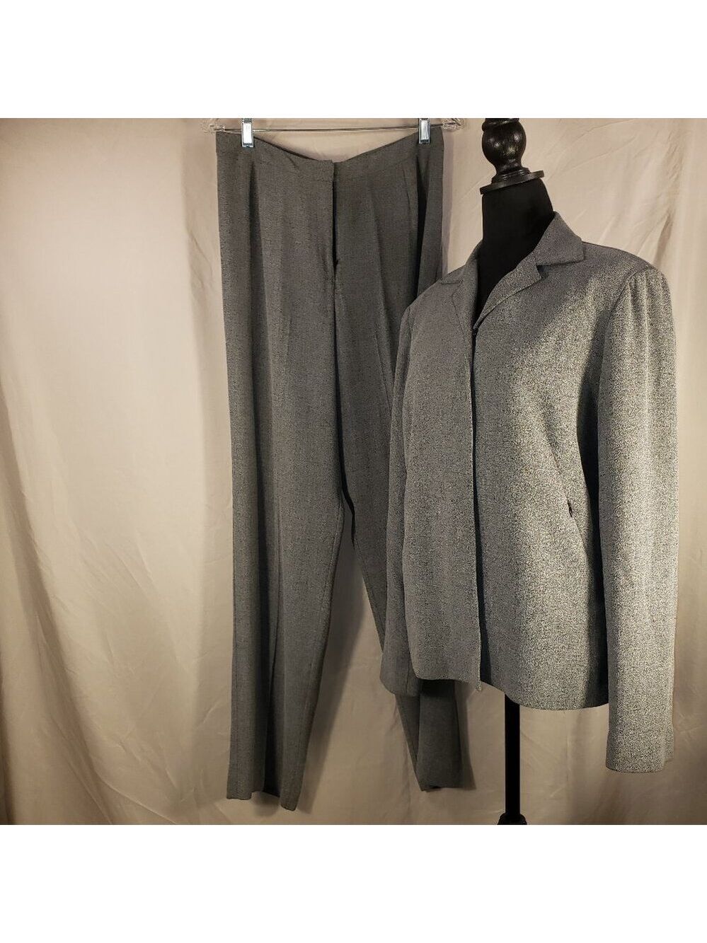 BURNS Grey Pantsuit Set - Size 10 - Women's